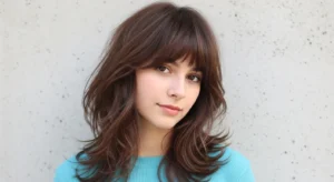 Soft Shaggy Wolf Cut with Feathered Bangs