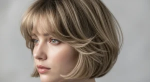 Short Wolf Cut with Wispy Curtain Bangs