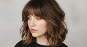 Classic Wavy Wolf Cut with Soft Bangs