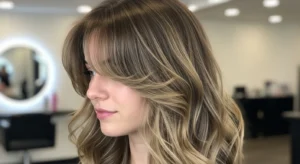 Long Wavy Wolf Cut with Wispy Bangs