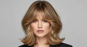 Medium-Length Wolf Cut with Airy Bangs