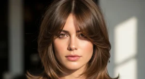 Soft Classic Wolf Cut with Curtain Bangs