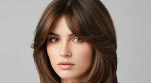 Feathered Wolf Cut with Curtain Bangs