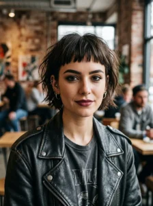 Baby bangs hairstyle
