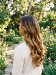 Caramel balayage hairstyle