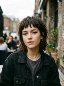 Choppy bangs hairstyle