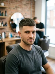 French crop short hairstyle