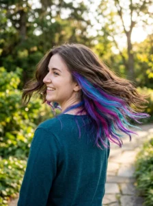 Underlayer color hairstyle