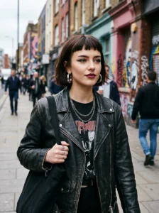 Micro bangs hairstyle