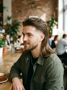 Tapered ends mullet hairstyle
