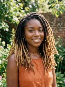 Ombre dyed locs hairstyle