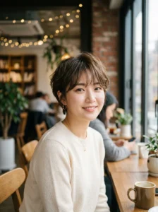 Korean pixie cut hairstyle