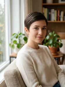 Classic pixie cut short hairstyle