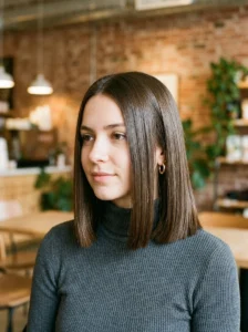 Blunt cut Korean hairstyle