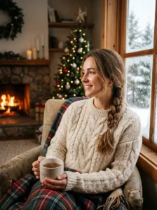 Side braid simple holiday hairstyle