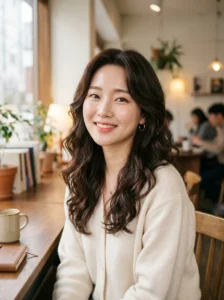 Soft perm Korean hairstyle