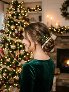 Twisted low bun elegant hairstyle