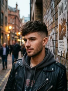 Undercut crop hairstyle