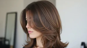 Soft blended wolf cut without bangs with smooth layers