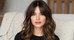Alt Text:
Soft layered wavy wolf cut with curtain bangs and natural volume
