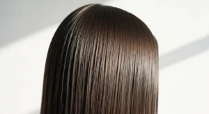 Straight wolf cut without bangs with sleek clean layers