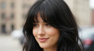 korean wolf cut with curtain bangs soft airy hairstyle