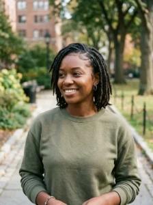 Classic short locs hairstyle