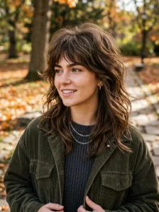 Classic wolf cut hairstyle