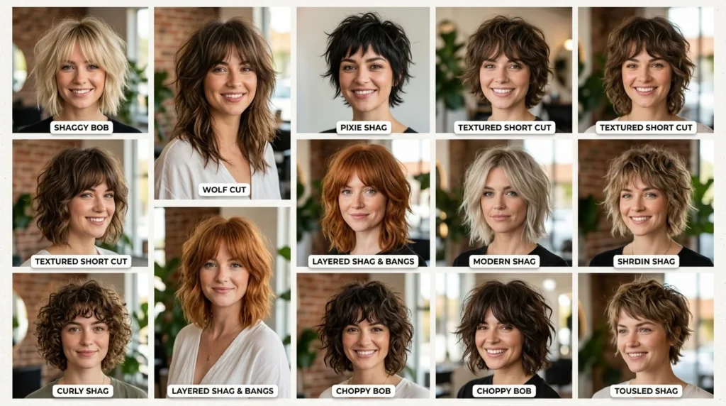 16 Short Shaggy Hairstyles That Feel Light and Modern (2026)