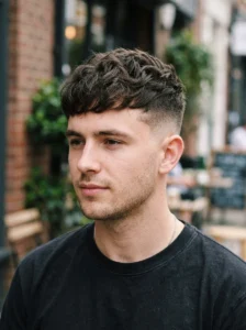Crop top faded undercut hairstyle