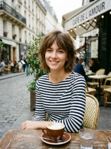 French inspired shag hairstyle