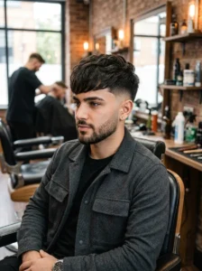 Fringe undercut with drop fade