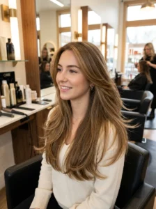 Long soft layered haircut