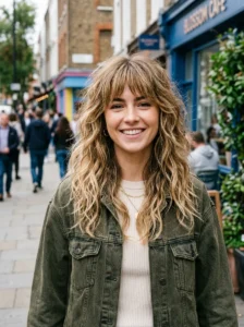 Wavy long shag with choppy layers hairstyle