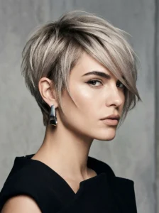 Asymmetrical crop haircut