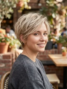 Bixie haircut for fine thin hair