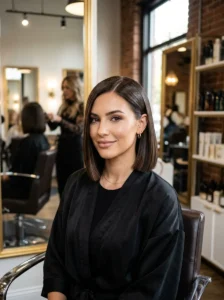 Classic blunt old money bob haircut