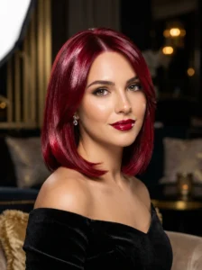 Cherry bomb hair color touch-up appointment