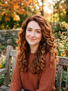 Cinnamon spice hair color with warm richness