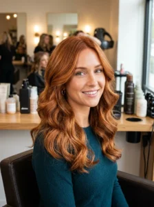 Copper red hair color idea