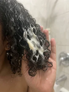 Deep conditioning routine for curly hair