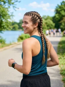 Double Dutch braids for active summer days
