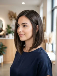 Modern mullet-inspired crop haircut