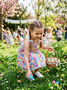 Double Dutch braid Easter hairstyle