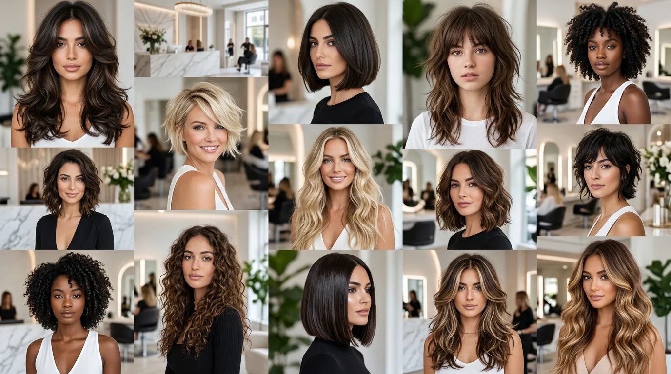 Top hair trends of 2026 featuring popular haircuts, colors, and styling ideas