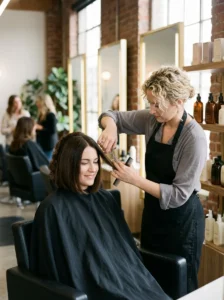 Regular trim maintaining the shape of an old money bob