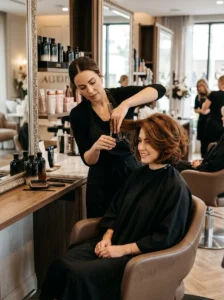 Regular maintenance trim for a fluffy bob haircut