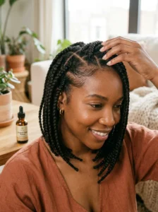 Low tension protective hairstyle protecting edges
