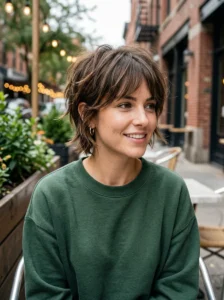 Low maintenance bixie haircut for everyday styling