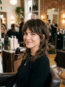 Modern mullet haircut with soft layers